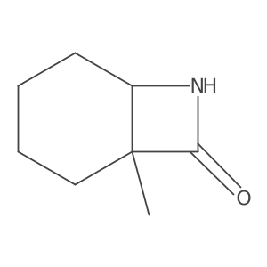 (+/-)-1-Methyl-7-azabicyclo[4.2.0]octan-8-one结构式