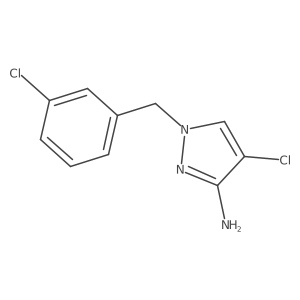 4-Chloro-1-(3-chlorobenzyl)-1h-pyrazol-3-amine结构式