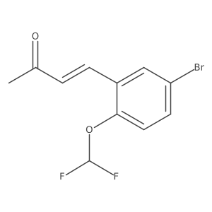 4-(5-Bromo-2-(difluoromethoxy)phenyl)but-3-en-2-one Structure