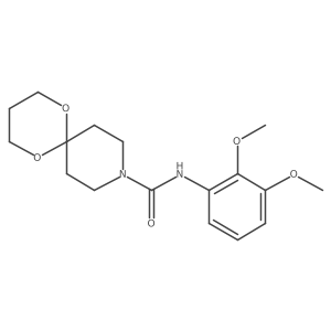 N-(2,3-dimethoxyphenyl)-1,5-dioxa-9-azaspiro[5.5]undecane-9-carboxamide Structure