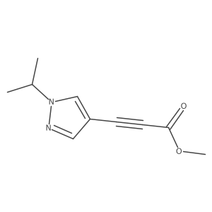 Methyl 3-(1-isopropyl-1H-pyrazol-4-yl)propiolate结构式