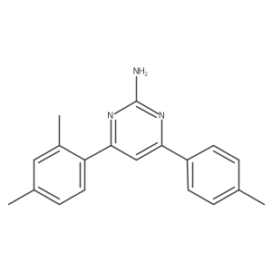 4-(2,4-Dimethylphenyl)-6-(4-methylphenyl)pyrimidin-2-amine Structure