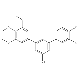 4-(3,4-Dichlorophenyl)-6-(3,4,5-trimethoxyphenyl)pyrimidin-2-amine Structure