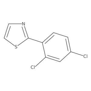 2-(2,4-Dichlorophenyl)-1,3-thiazole结构式