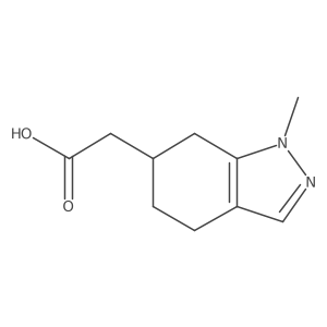 2-(1-methyl-4,5,6,7-tetrahydro-1H-indazol-6-yl)acetic acid Structure