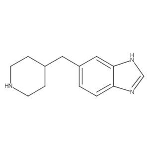 5-[(piperidin-4-yl)methyl]-1H-1,3-benzodiazole结构式