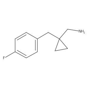 {1-[(4-Fluorophenyl)methyl]cyclopropyl}methanamine结构式