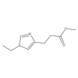 methyl 3-(1-ethyl-1H-imidazol-4-yl)propanoate结构式