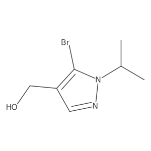 (5-Bromo-1-isopropyl-1H-pyrazol-4-YL)methanol Structure