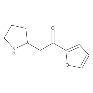1-(Furan-2-yl)-2-(pyrrolidin-2-yl)ethanone结构式