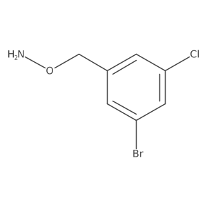 O-[(3-bromo-5-chlorophenyl)methyl]hydroxylamine结构式