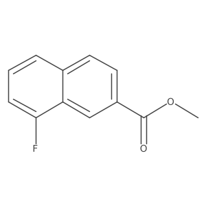 Methyl 8-fluoronaphthalene-2-carboxylate结构式