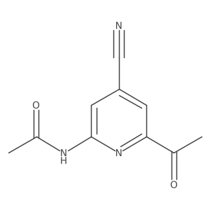 N-(6-Acetyl-4-cyanopyridin-2-YL)acetamide Structure