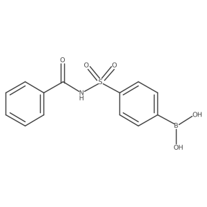 B-[4-[(benzoylamino)sulfonyl]phenyl]boronic acid Structure