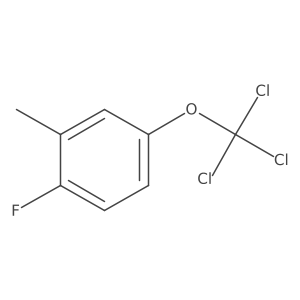 1-Fluoro-2-methyl-4-(trichloromethoxy)benzene结构式