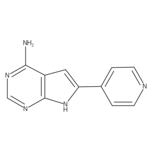 6-(pyridin-4-yl)-7H-pyrrolo[2,3-d]pyrimidin-4-amine Structure