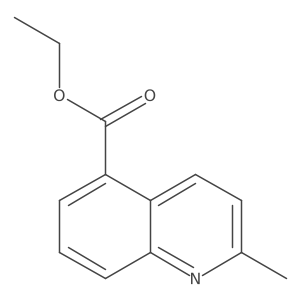 Ethyl 2-methylquinoline-5-carboxylate结构式
