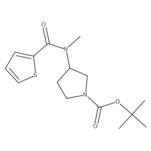 tert-Butyl 3-(N-methylthiophene-2-carboxamido)pyrrolidine-1-carboxylate结构式