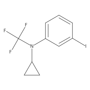 N-cyclopropyl-3-iodo-N-(trifluoromethyl)aniline结构式