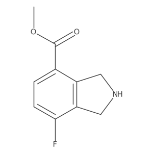 methyl 7-fluoro-2,3-dihydro-1H-isoindole-4-carboxylate Structure