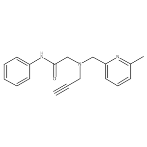 2-[(6-Methylpyridin-2-yl)methyl-prop-2-ynylamino]-N-phenylacetamide Structure