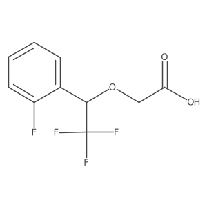 2-(2,2,2-Trifluoro-1-(2-fluorophenyl)ethoxy)acetic acid Structure