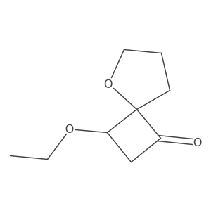 3-Ethoxy-5-oxaspiro[3.4]octan-1-one结构式