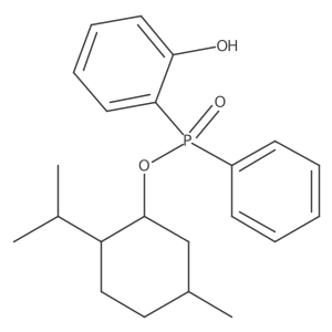 (Sp)-(1R,2S,5R)-2-Isopropyl-5-methylcyclohexyl (2-hydroxyphenyl)(phenyl)phosphinate结构式