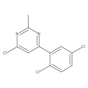 4-Chloro-6-(2,5-dichlorophenyl)-2-methylpyrimidine结构式