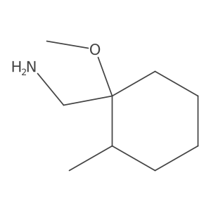 (1-Methoxy-2-methylcyclohexyl)methanamine结构式