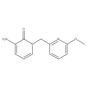 3-Amino-1-[(6-methoxypyridin-2-yl)methyl]-1,2-dihydropyridin-2-one Structure