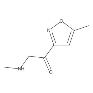 1-(5-Methyl-1,2-oxazol-3-yl)-2-(methylamino)ethan-1-one结构式