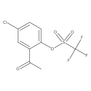 2-Acetyl-4-chlorophenyl trifluoromethanesulfonate结构式