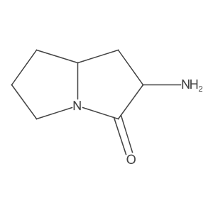 2-amino-hexahydro-1H-pyrrolizin-3-one结构式