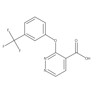 3-[3-(Trifluoromethyl)phenoxy]-4-pyridazinecarboxylic acid Structure
