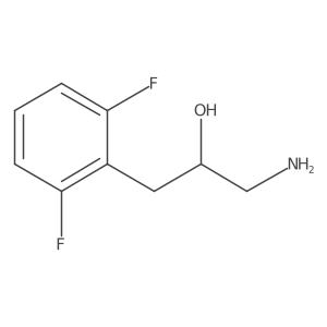 1-Amino-3-(2,6-difluorophenyl)propan-2-ol结构式