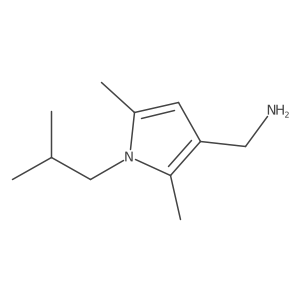 [2,5-dimethyl-1-(2-methylpropyl)-1H-pyrrol-3-yl]methanamine Structure