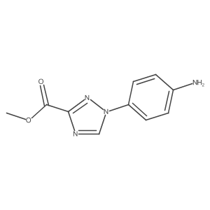Methyl 1-(4-aminophenyl)-1,2,4-triazole-3-carboxylate Structure