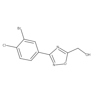 (3-(3-Bromo-4-chlorophenyl)-1,2,4-oxadiazol-5-yl)methanol结构式