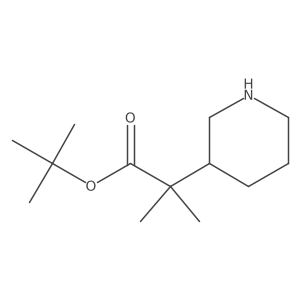 Tert-butyl 2-methyl-2-(piperidin-3-yl)propanoate Structure