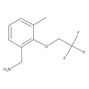 (3-Methyl-2-(2,2,2-trifluoroethoxy)phenyl)methanamine Structure