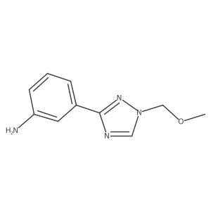 3-[1-(methoxymethyl)-1H-1,2,4-triazol-3-yl]aniline结构式