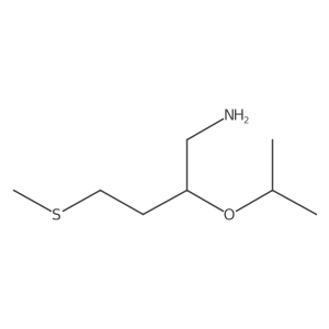 4-(Methylsulfanyl)-2-(propan-2-yloxy)butan-1-amine Structure