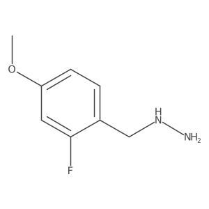 [(2-Fluoro-4-methoxyphenyl)methyl]hydrazine Structure