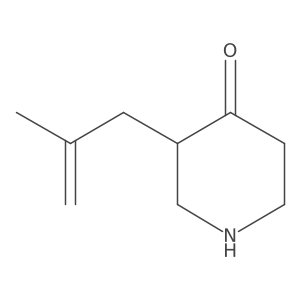 3-(2-Methylprop-2-en-1-yl)piperidin-4-one Structure