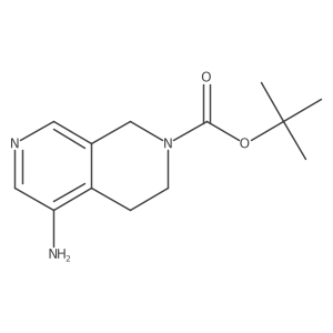 tert-butyl 5-amino-3,4-dihydro-2,7-naphthyridine-2(1H)-carboxylate Structure