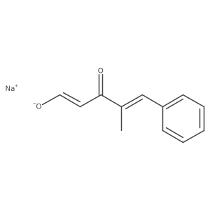 Sodium (1Z,4E)-4-methyl-3-oxo-5-phenylpenta-1,4-dien-1-olate Structure