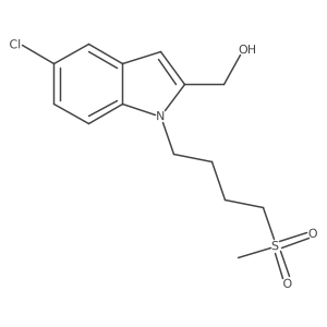 {5-Chloro-1-[4-(methylsulfonyl)butyl]-1H-indol-2-yl}methanol Structure