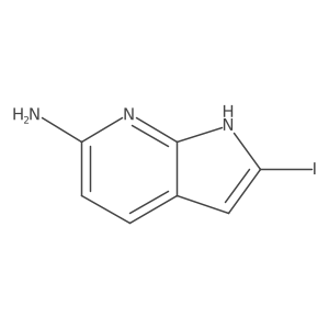 2-iodo-1H-pyrrolo[2,3-b]pyridin-6-amine结构式
