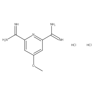 4-Methoxypyridine-2,6-dicarboximidamide dihydrochloride Structure